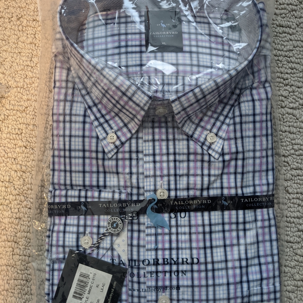 Men's Tailorbyrd Long Sleeve Button Down Shirt XL